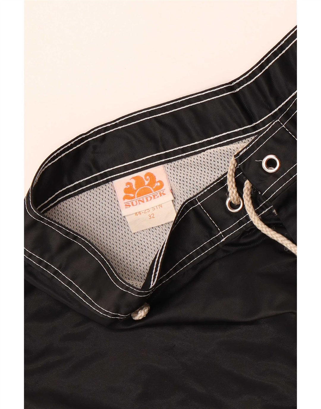 Pantaloncini da bagno da uomo Sundek nylon color block medio nero