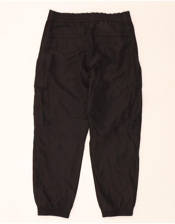 Pantaloni cargo da jogging da uomo Hugo Boss W34 L30 poliestere nero