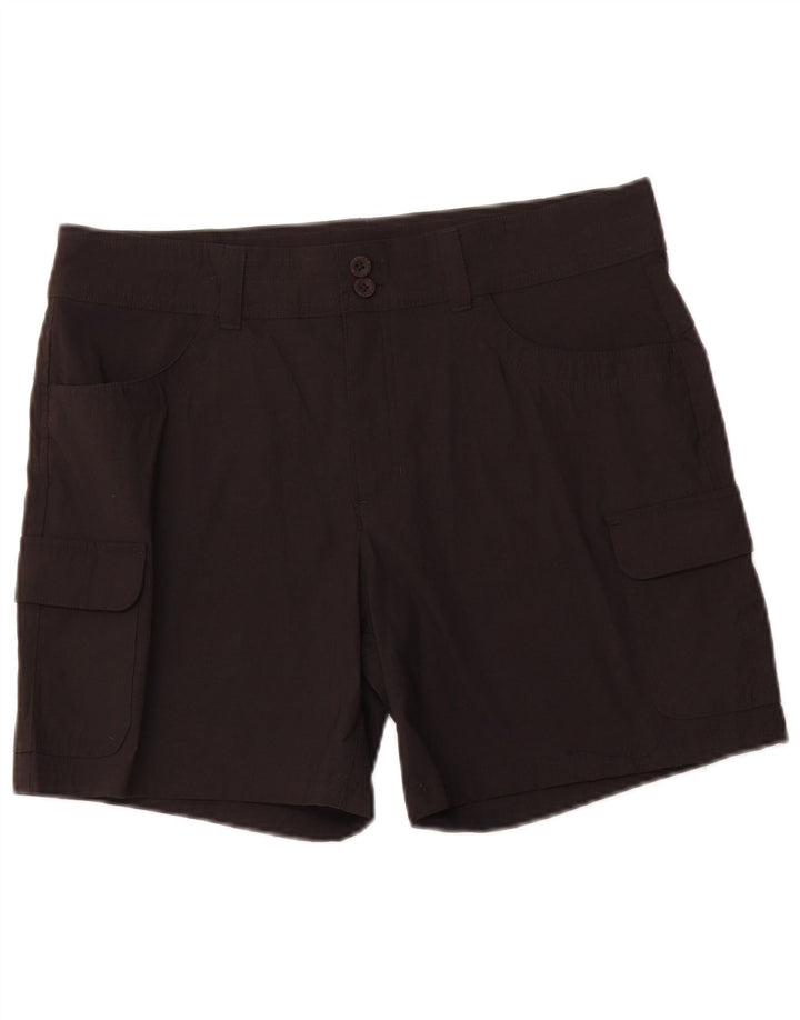 Pantaloncini cargo da donna EDDIE BAUER US 12 Large W34 neri