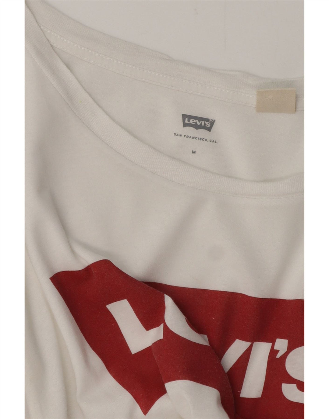 T-shirt grafica da donna LEVI'S Top UK 12 Medium White