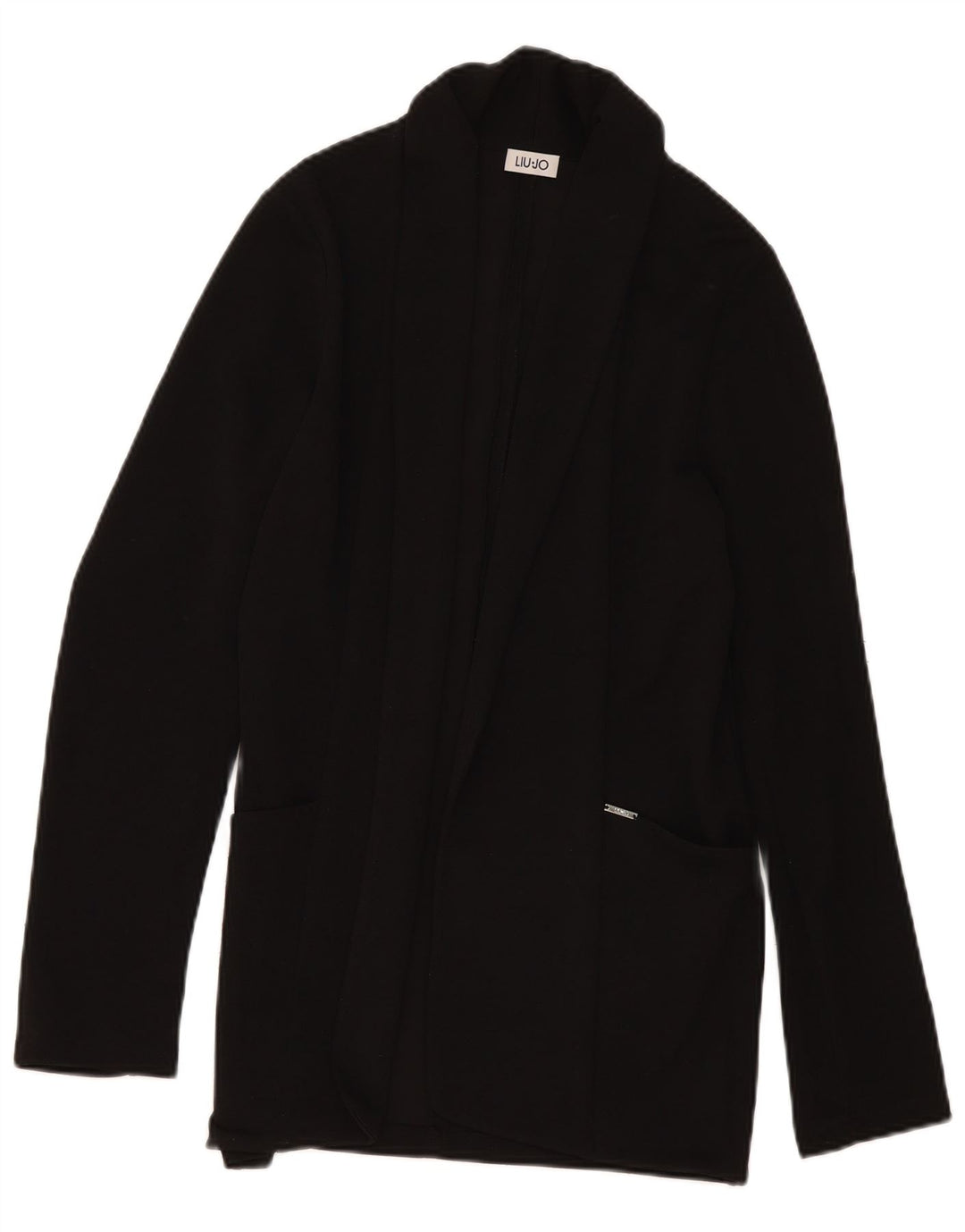 Maglione Cardigan Aperto Donna Liu Jo IT 42 Medio Nero Poliestere
