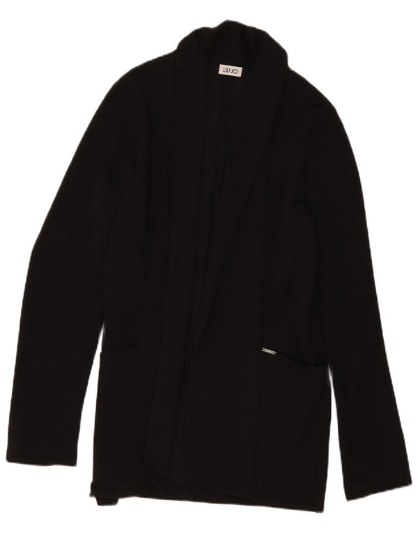 Maglione Cardigan Aperto Donna Liu Jo IT 42 Medio Nero Poliestere