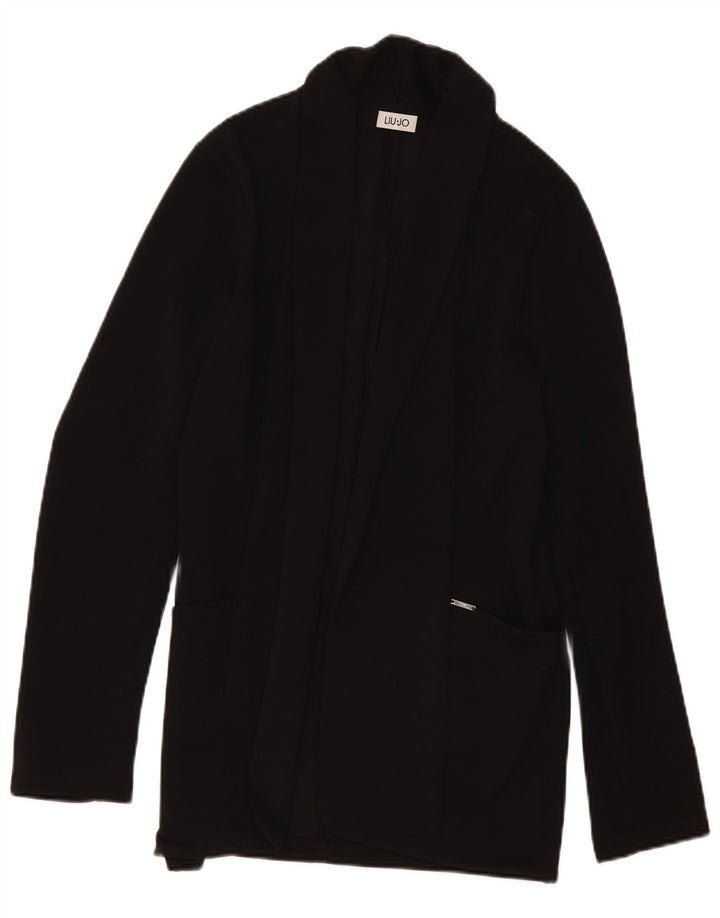 Maglione Cardigan Aperto Donna Liu Jo IT 42 Medio Nero Poliestere