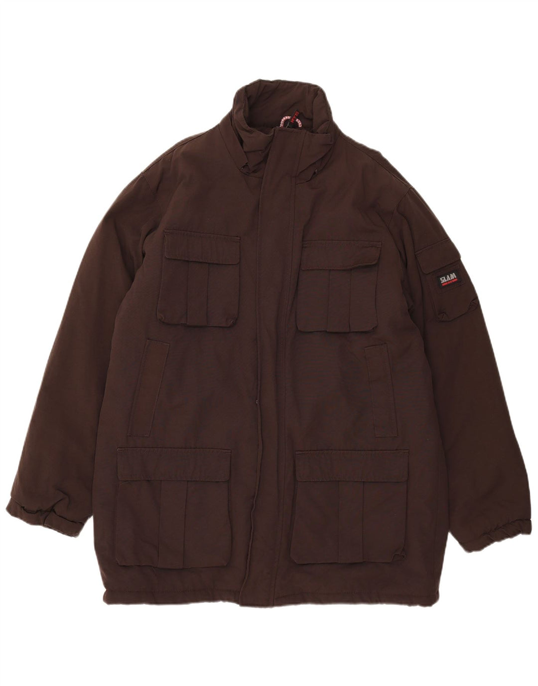 Giacca utility da uomo Slam UK 42 XL nylon marrone