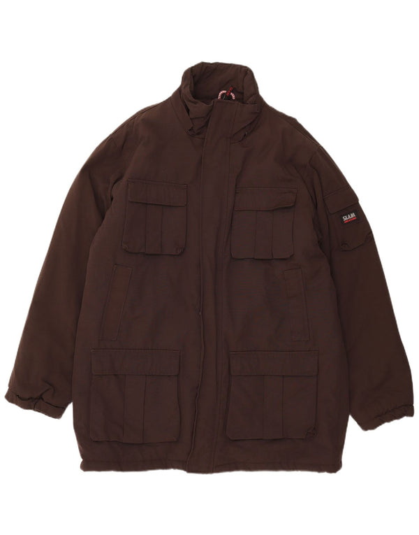 Giacca utility da uomo Slam UK 42 XL nylon marrone