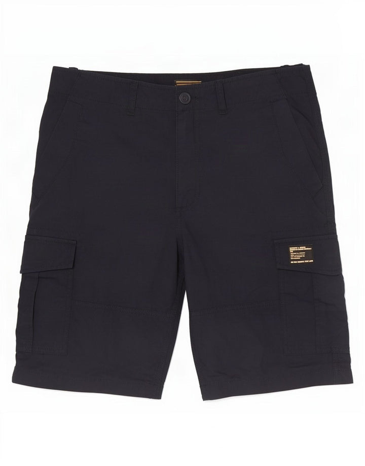 Pantaloncini cargo da uomo Superdry W32 cotone blu navy medio