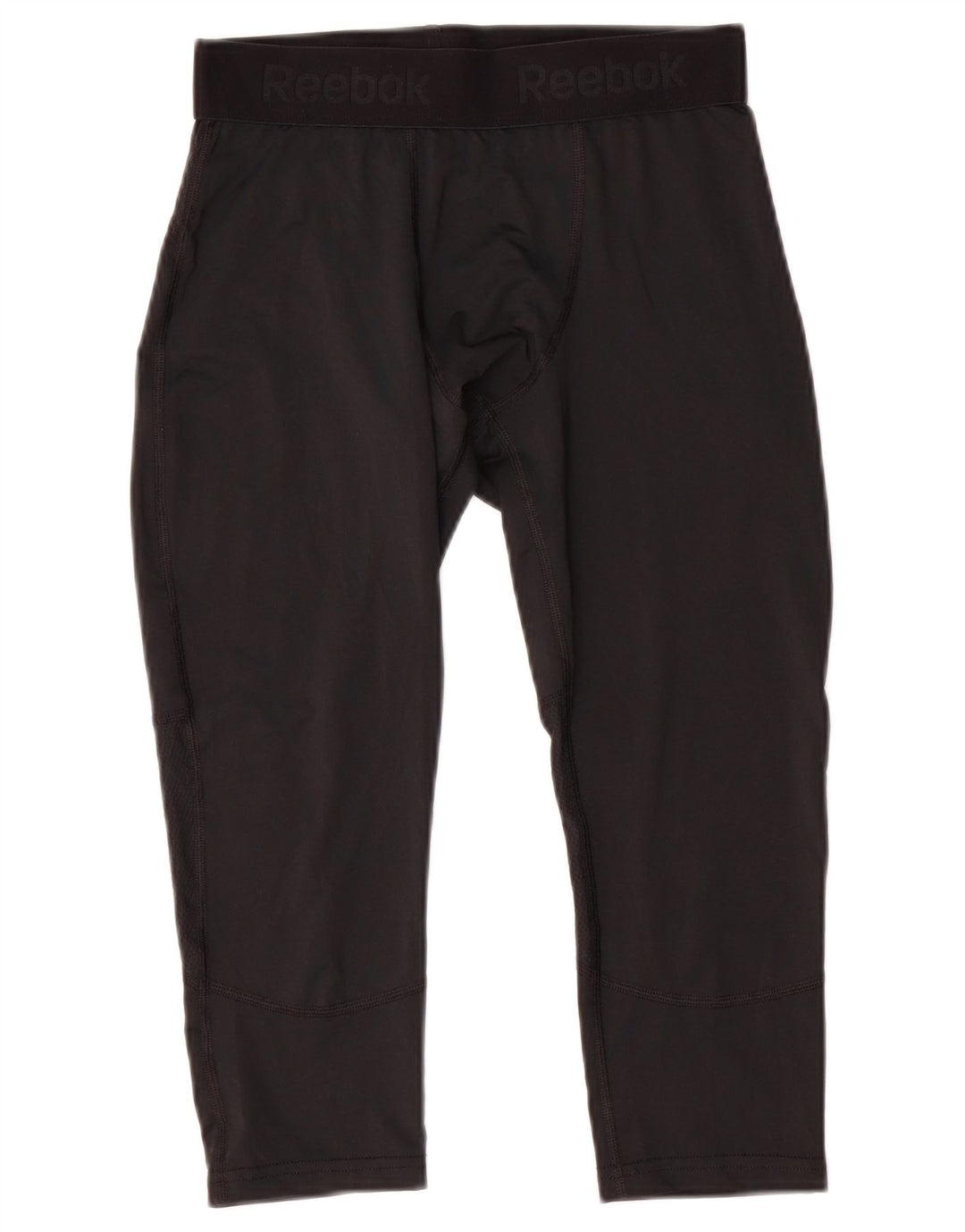 Leggings Capri grafici da uomo REEBOK poliestere nero medio