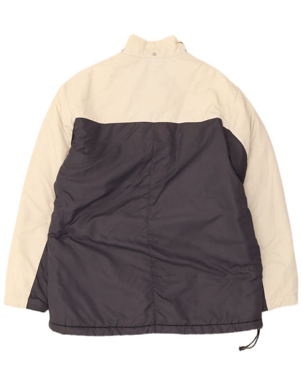 Giacca imbottita da uomo Nike UK 40 Large in nylon color block nero