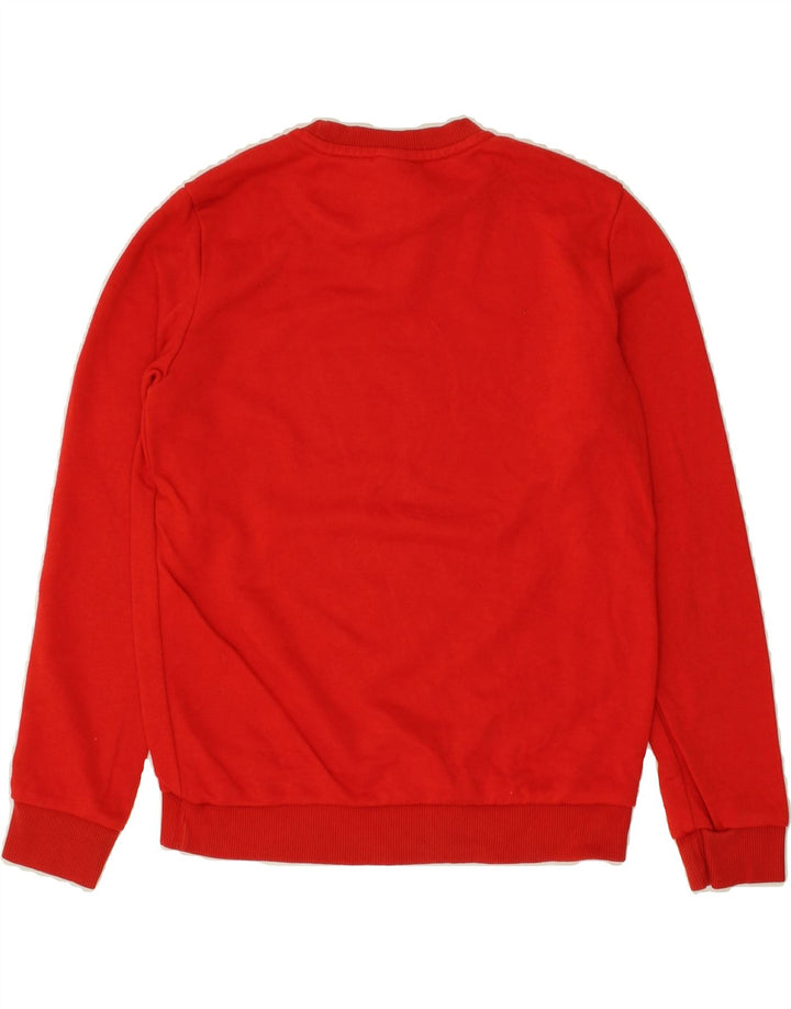 ADIDAS Boys Graphic Sweatshirt Jumper 11-12 Years Red Cotton Vintage Adidas and Second-Hand Adidas from Messina Hembry 