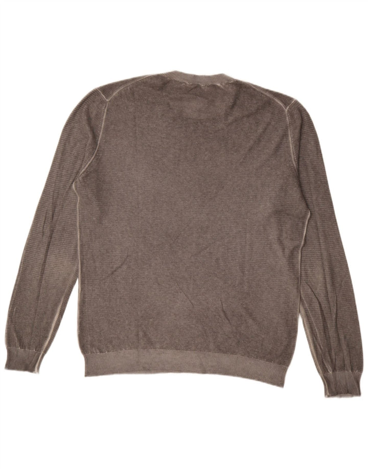 Maglione maglione girocollo da uomo Sisley grande grigio