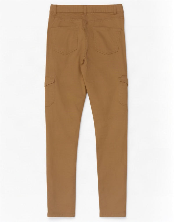 Pantaloni cargo skinny da donna M&Co UK 8 piccoli W26 L28 cotone beige