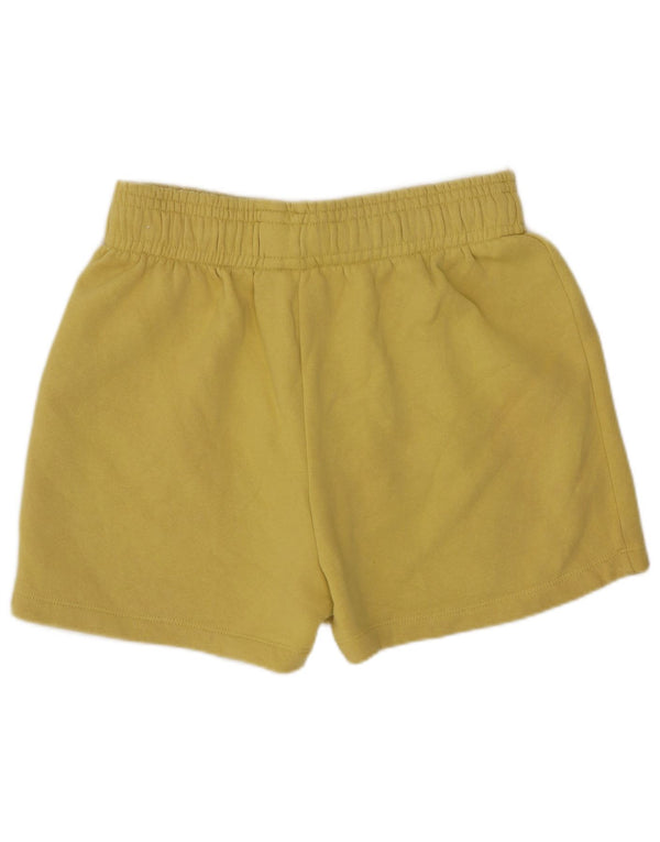 Pantaloncini sportivi grafici da donna Nike UK 12 cotone giallo medio