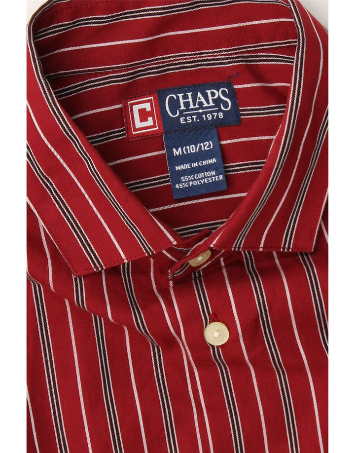 Camicia Chaps Ragazzi 10-11 anni Cotone a righe bordeaux medio