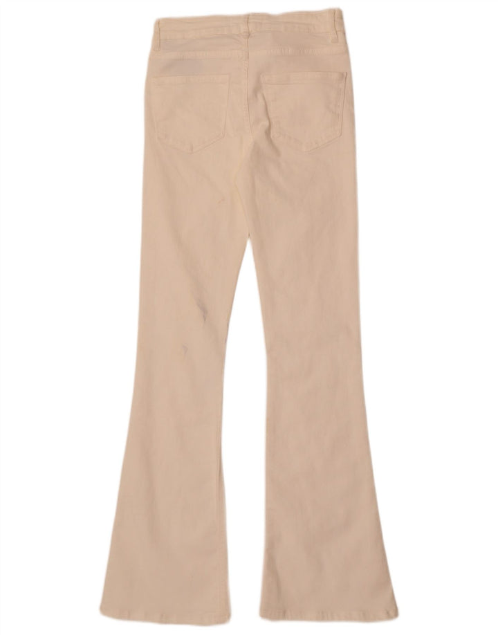 Jeans svasati da donna Zara EU 34 2XS W24 L32 Cotone bianco
