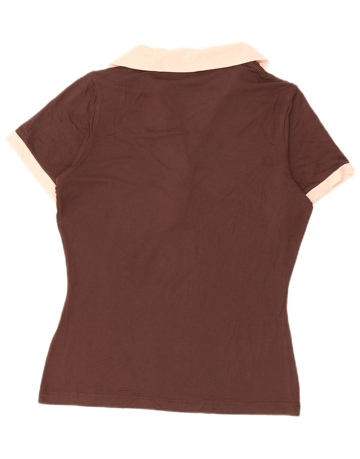 Polo da donna Fred Perry UK 12 Colorblock marrone medio