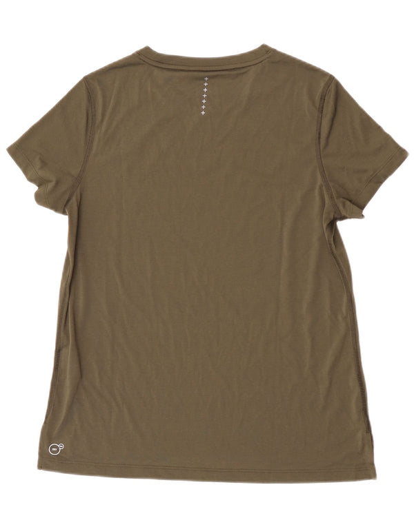 T-shirt da donna Puma UK 12 media poliestere kaki