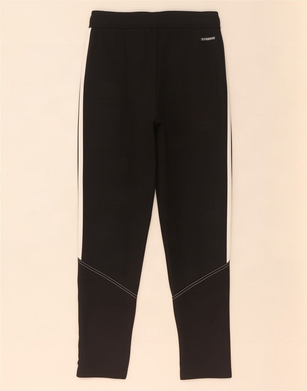Pantaloni della tuta Adidas Aeroready da ragazzo 11-12 anni in poliestere nero