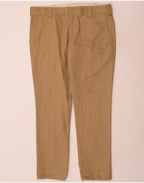 Pantaloni chino slim fit da uomo Dickies W36 L32 poliestere beige
