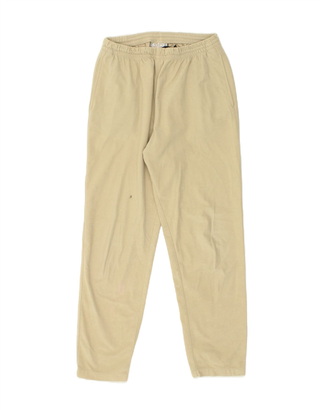 VINTAGE Womens Tracksuit Trousers Joggers UK 14 Medium Beige Vintage Vintage and Second-Hand Vintage from Messina Hembry 