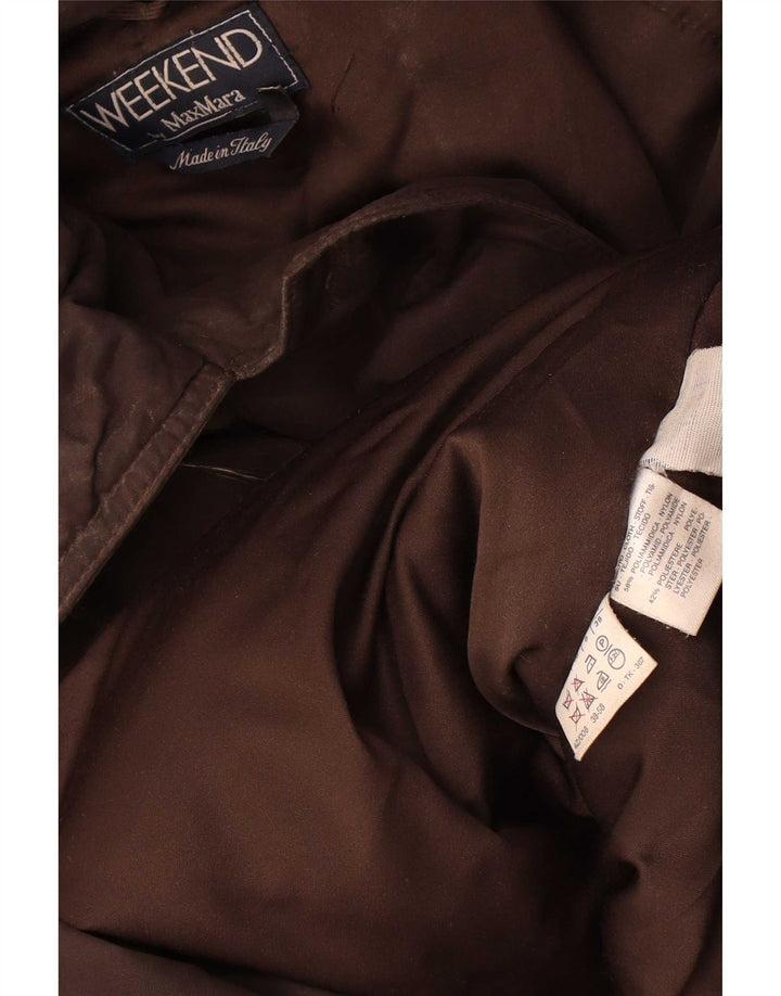 Parka oversize con cappuccio da donna Max Mara UK 8 piccolo marrone