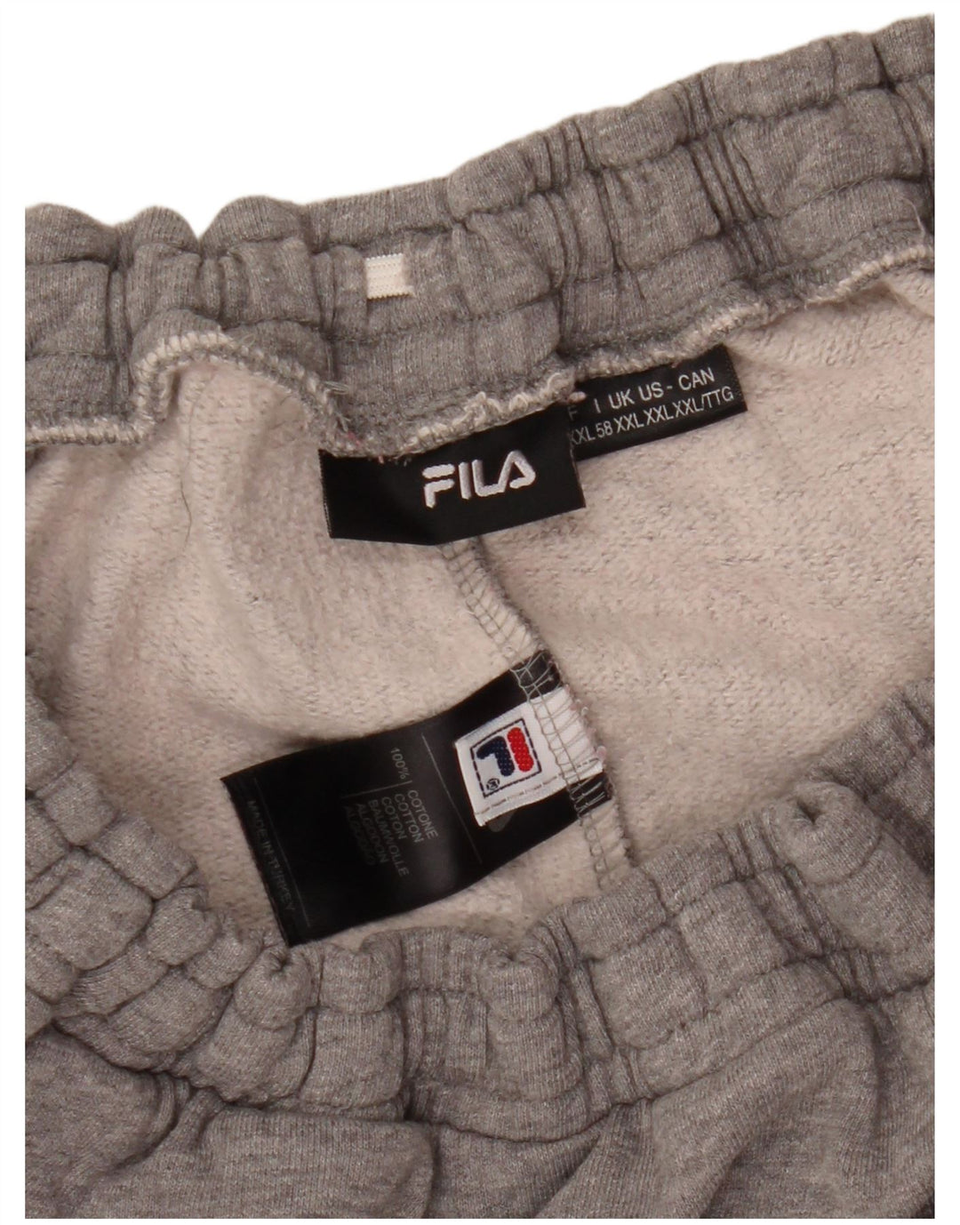 Pantaloni da tuta da uomo Fila 2XL in cotone color block grigio