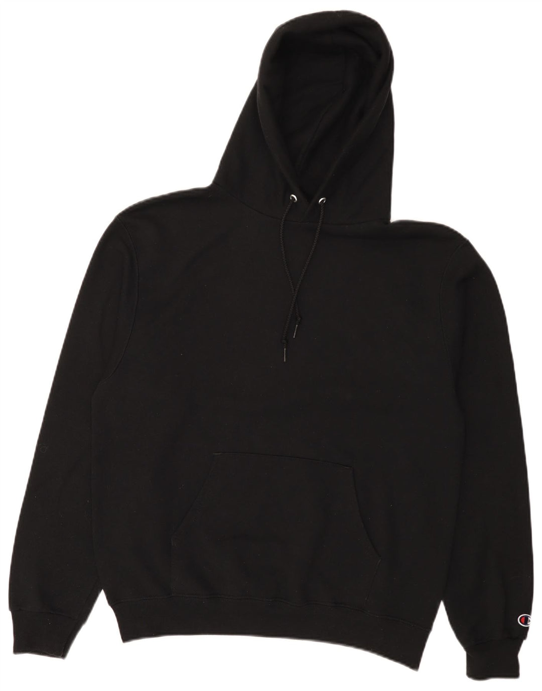 Felpa con cappuccio da uomo Champion, cotone nero medio