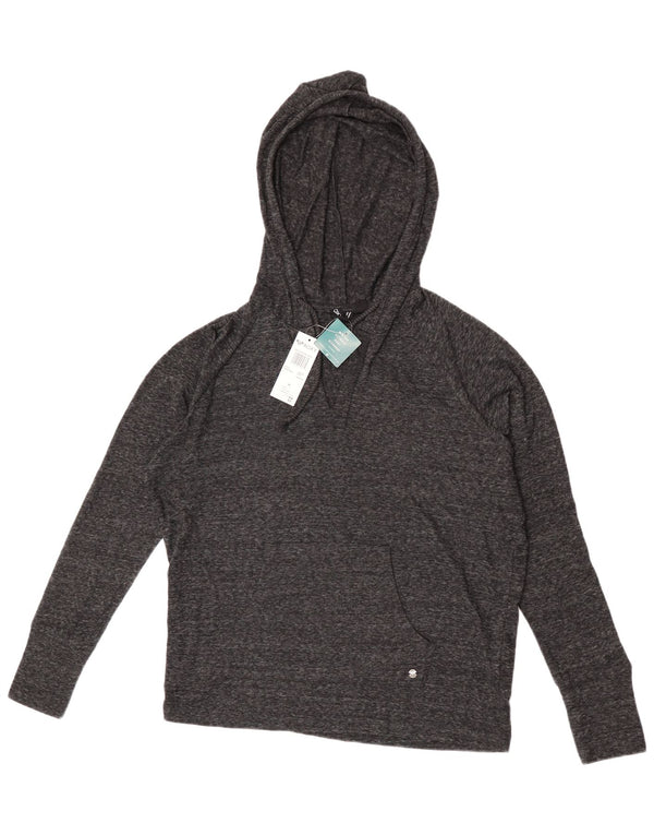Maglione oversize con cappuccio da donna Roxy UK 14 Medio cotone screziato blu navy