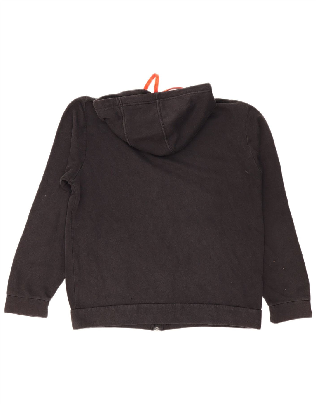 Felpa con cappuccio con zip grafica Adidas da uomo grande nera