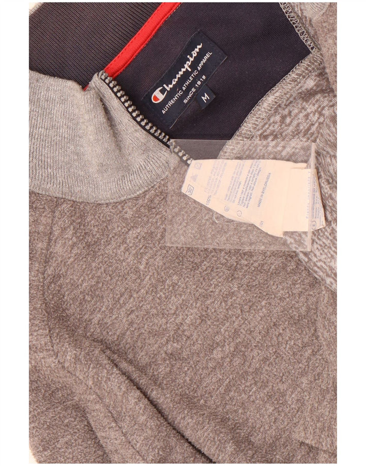 Giacca da tuta da uomo Champion in poliestere grigio medio