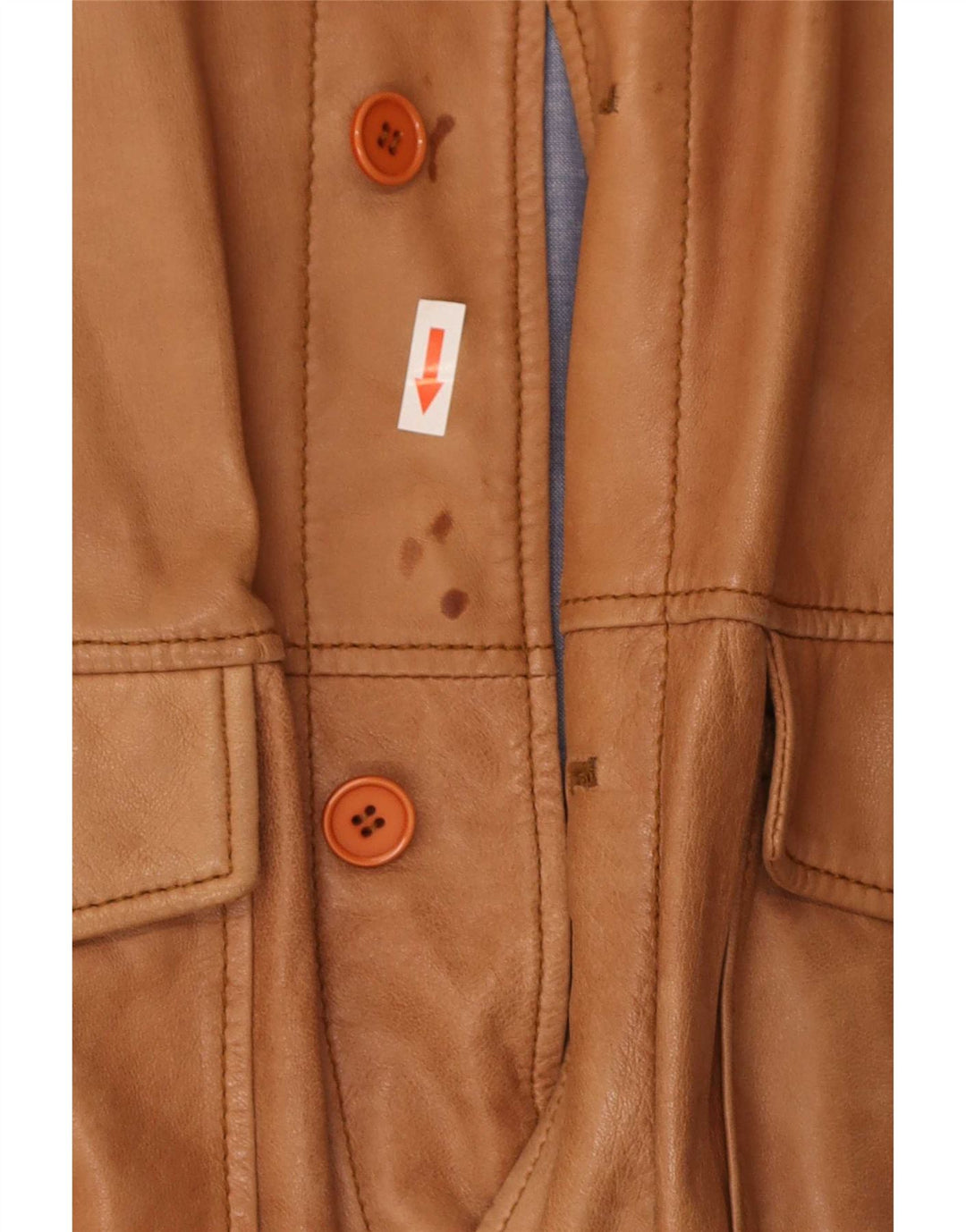 Giubbotto Bomber in Pelle Uomo Conbipel IT 56 2XL Marrone