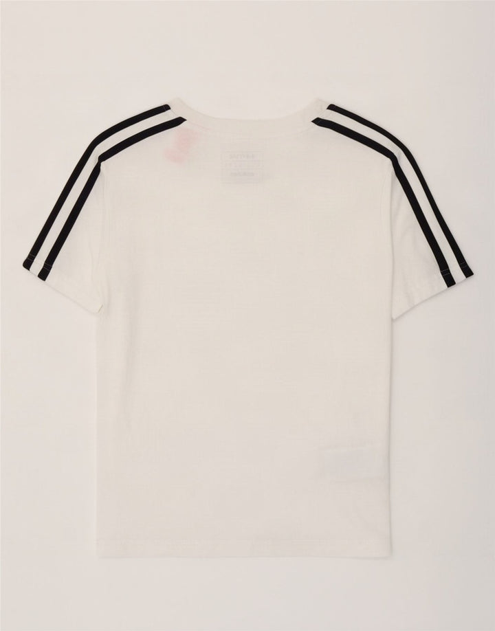 T-shirt Adidas da ragazzo Top 7-8 anni in cotone bianco