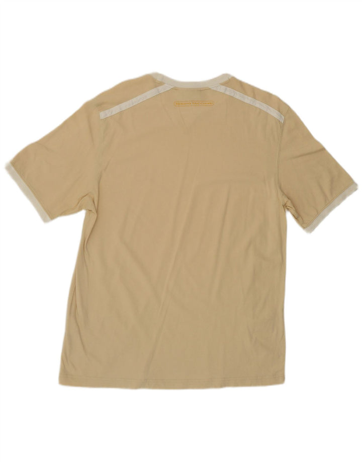 T-shirt uomo Sergio Tacchini Top Large in cotone beige