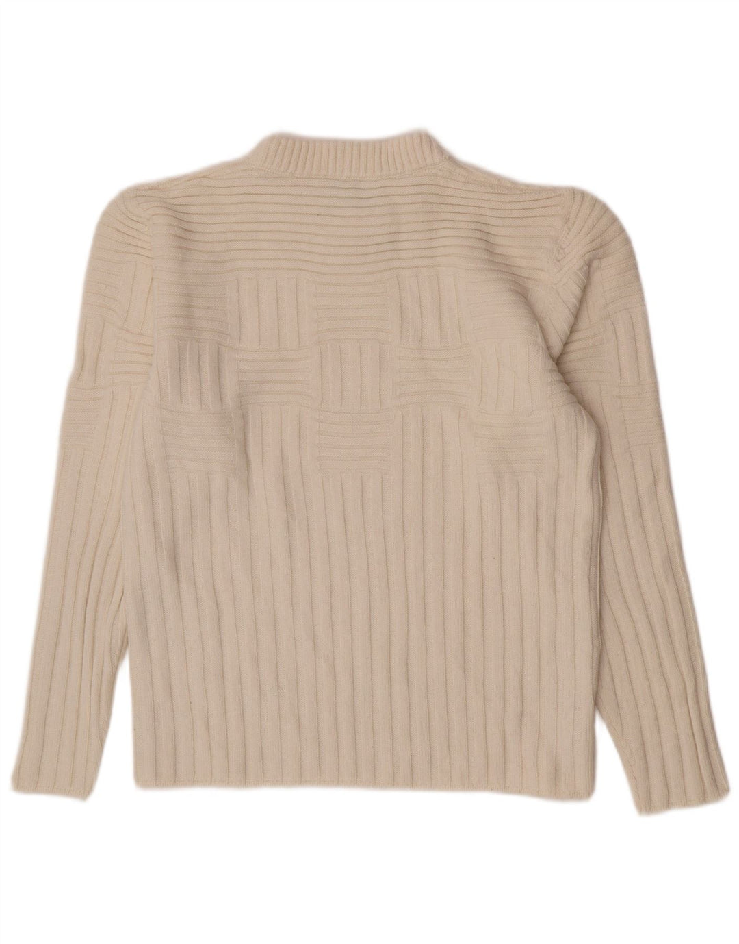 Maglione maglione girocollo da donna Bikkembergs UK 12 medio bianco sporco