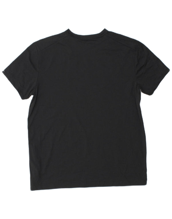 NIKE T-shirt grafica da uomo Dri Fit Top medio nero in poliestere