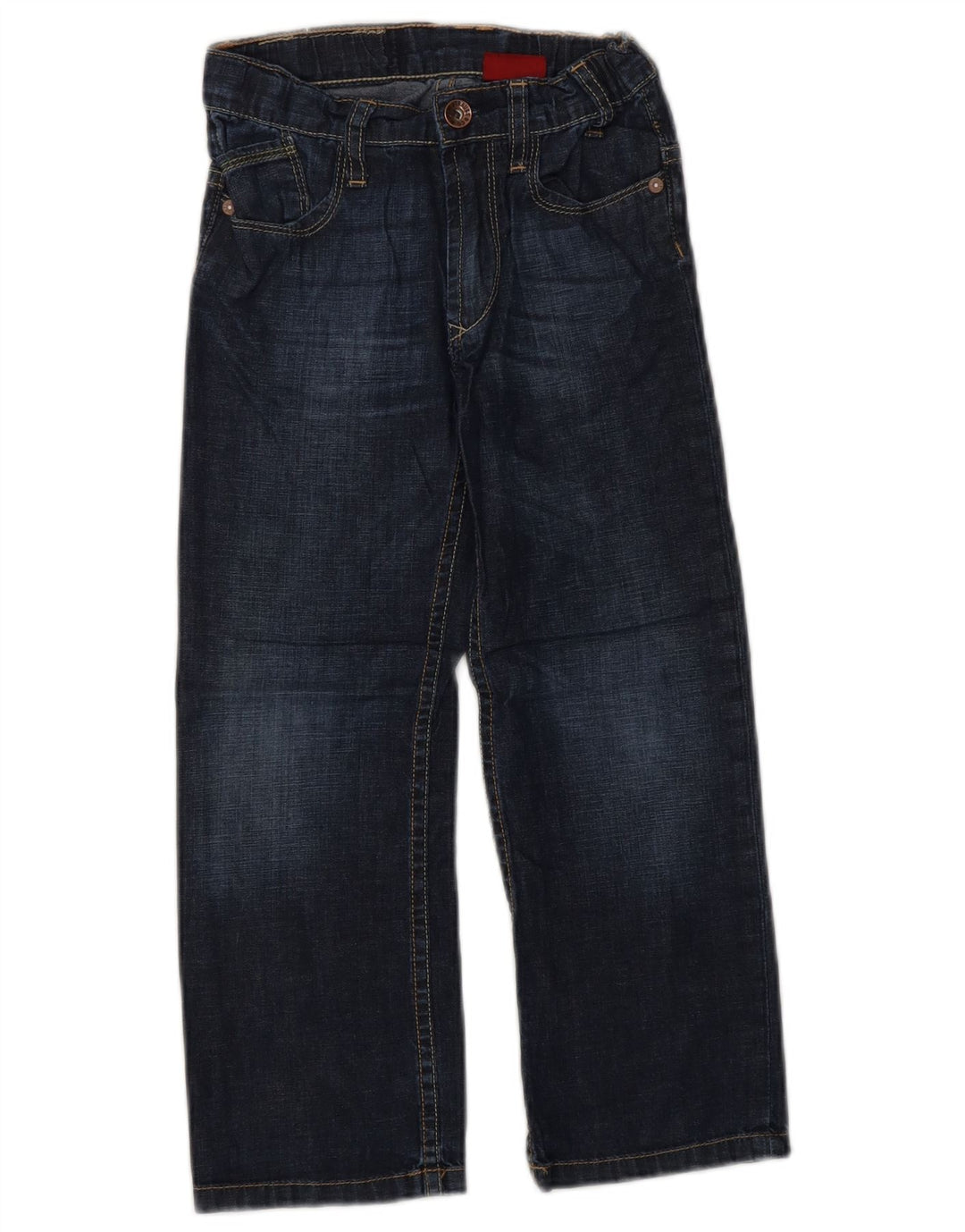 LEVI'S Boys Straight Jeans 5-6 Years W22 L20 Navy Blue Cotton