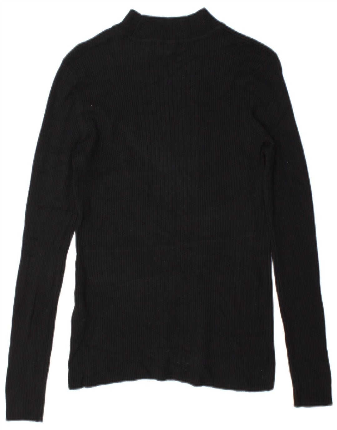 Top manica lunga da donna Marks & Spencer UK 14 viscosa nera media