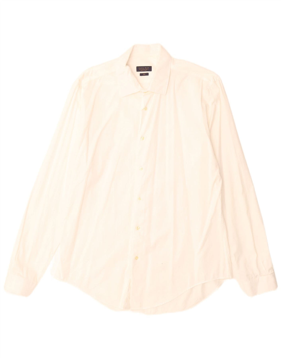 Camicia slim da uomo Zara XL bianca