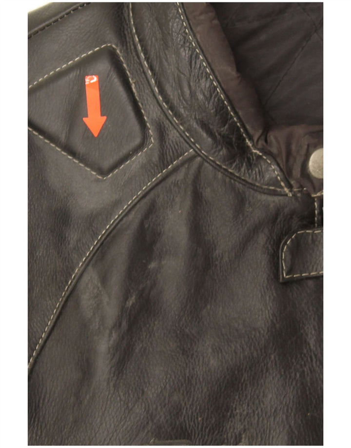 Giacca da corsa in pelle da donna POLO UK 14 pelle nera media