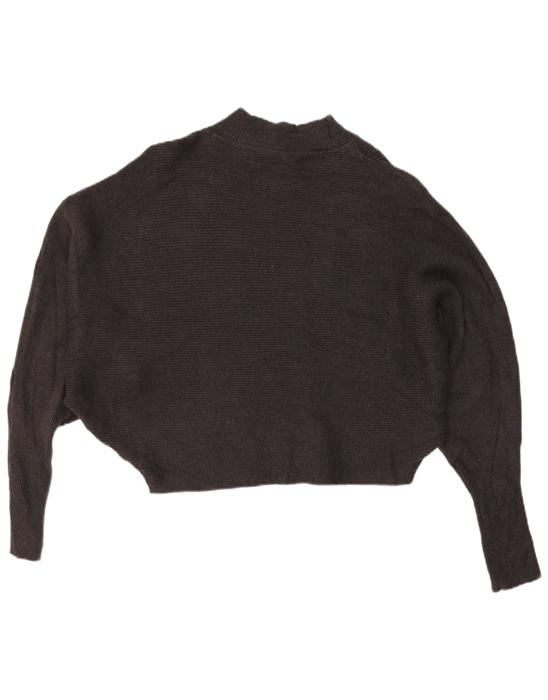 Maglione Zara da donna con collo alto e collo a pipistrello corto UK 16 grande grigio