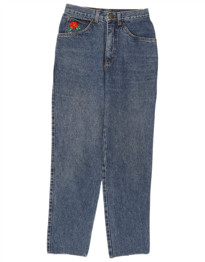 Jeans affusolati a vita alta da donna STEFANEL IT 44 Medio W26 L27 Blu Cotone