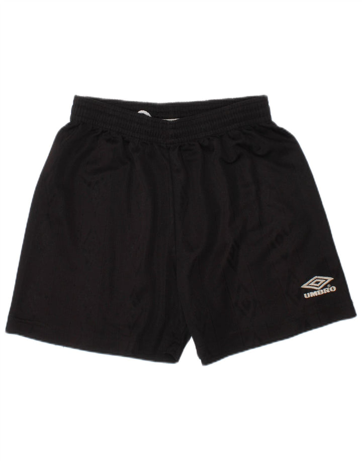 Pantaloncini sportivi da bambino UMBRO 6-7 anni in poliestere nero