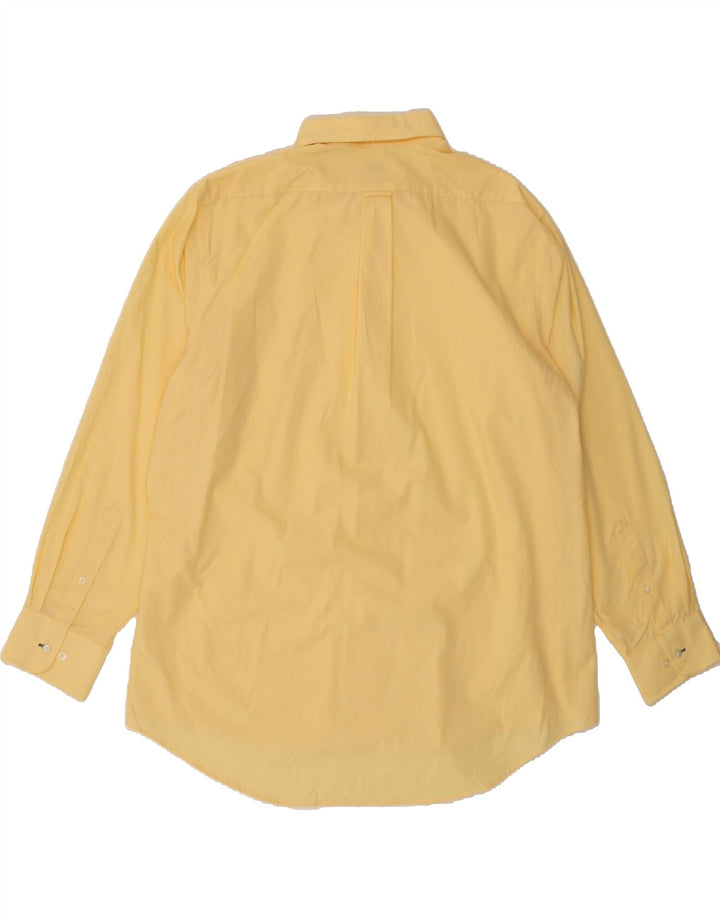 IZOD Mens Regular Fit Shirt Size 17 1/2 XL Yellow Vintage Izod and Second-Hand Izod from Messina Hembry 