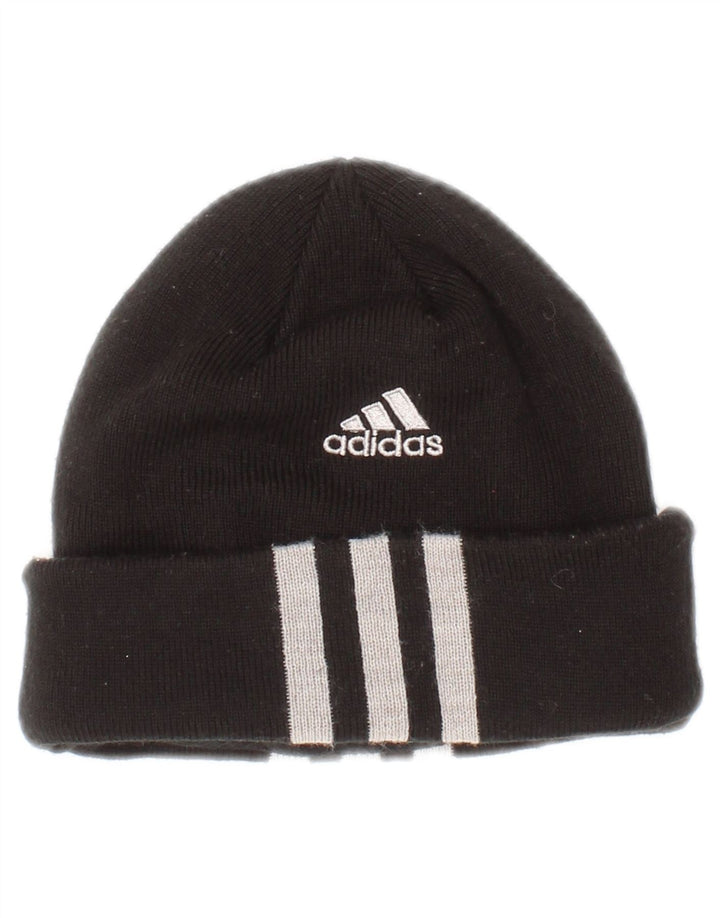 Cappello Beanie Adidas da Ragazzo Taglia Unica Nero a Righe in Poliestere