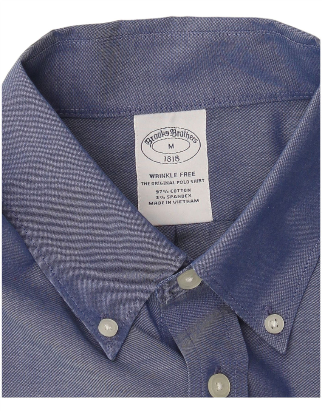 Camicia da uomo Brooks Brothers in cotone blu medio