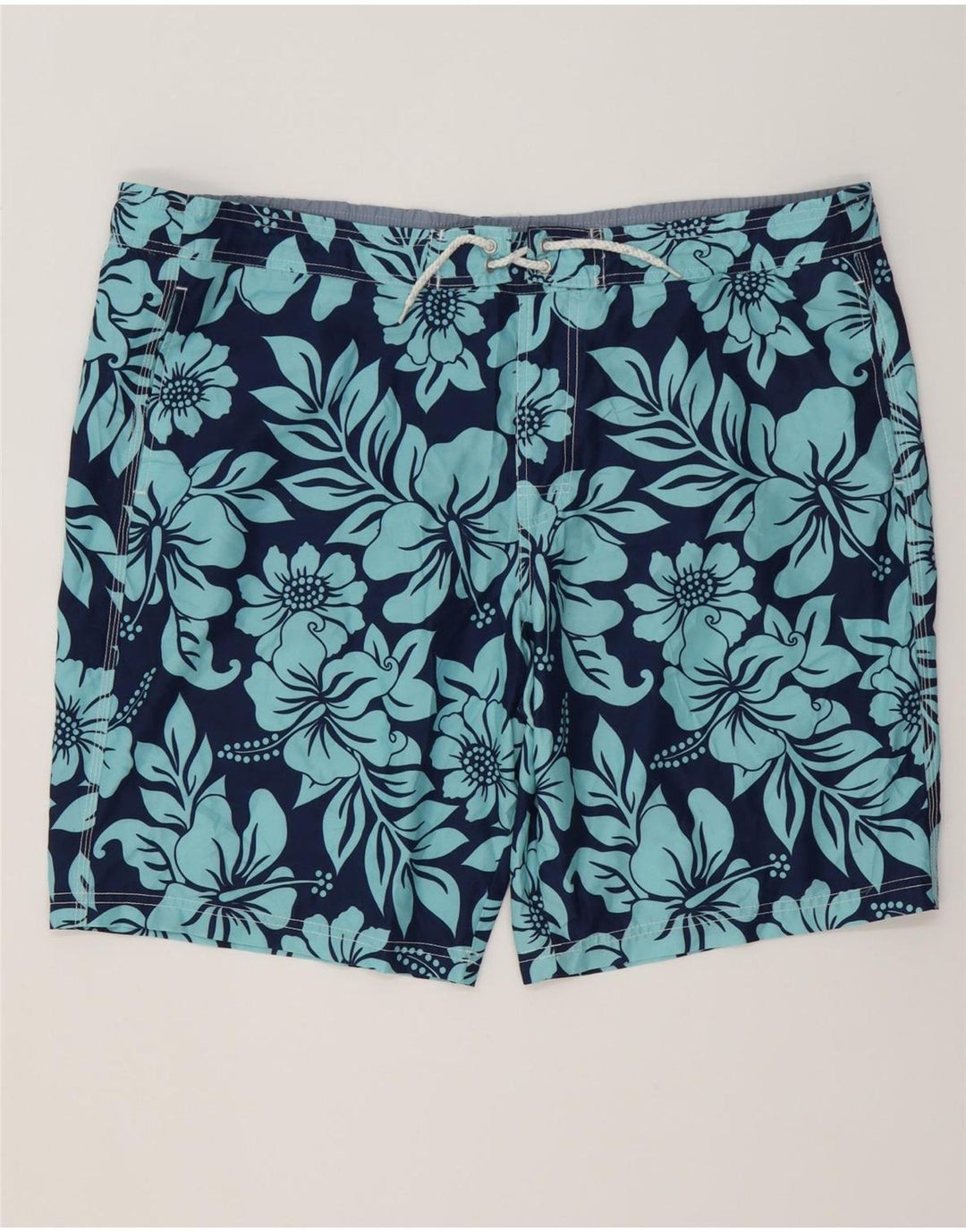 MARKS & SPENCER Pantaloncini da bagno da uomo 2XL Poliestere floreale blu navy