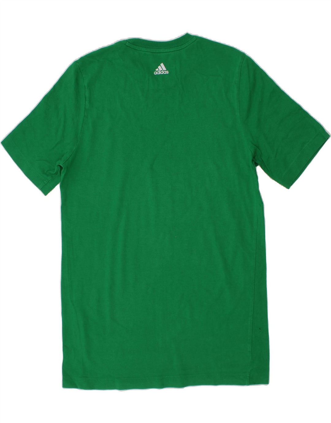 ADIDAS Boys Graphic T-Shirt Top 15-16 Years Green Vintage Adidas and Second-Hand Adidas from Messina Hembry 