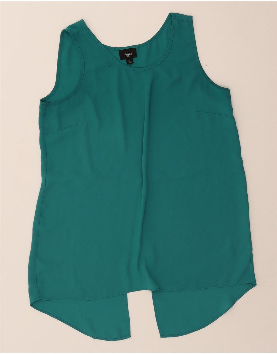 MOSSIMO Womens Sleeveless Blouse Top UK 10 Small Green Polyester Vintage Mossimo and Second-Hand Mossimo from Messina Hembry 