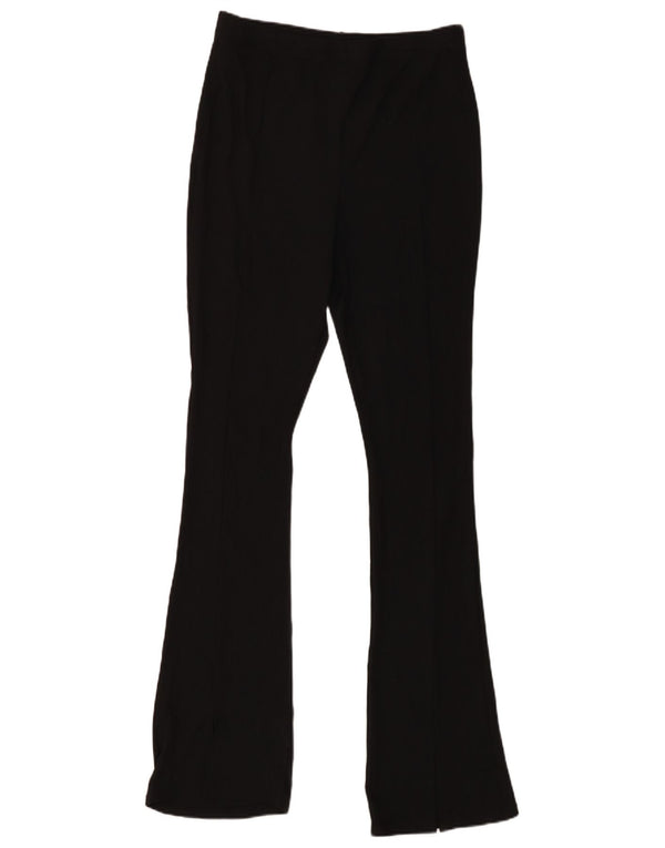Pantaloni casual svasati da donna Topshop UK 14 Large W32 L33 poliestere nero