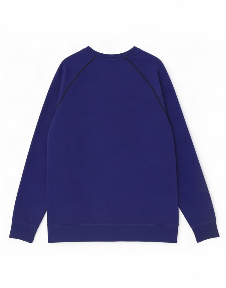 Felpa grafica da uomo Reebok maglione grande in cotone blu