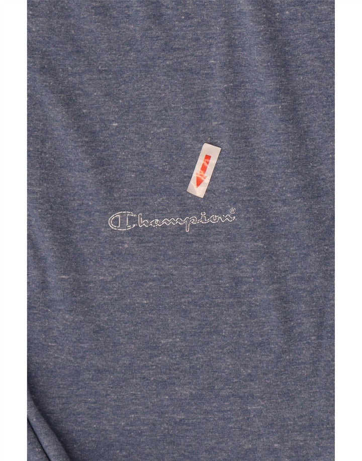 T-shirt da uomo Champion Top XL in cotone chiazzato blu